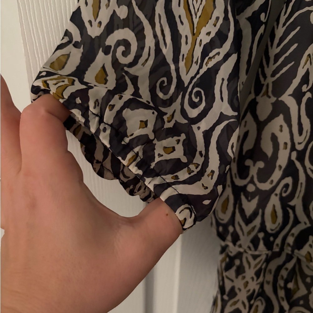 Chelsea Elegant Patterned Maxi ruffle Dress size small - Picture 5 of 7